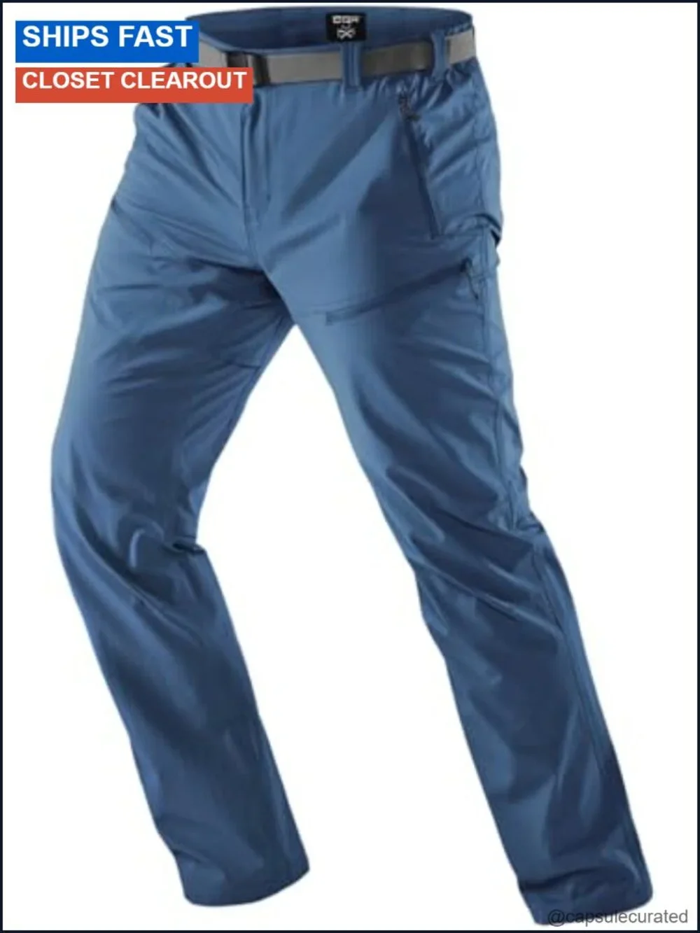 Men's Quick Dry Water Resistant Tactical Cargo Pants Stretch Hiking Work Pants